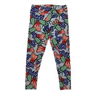 Lularoe Leggings Lady Liberty Red White Blue Star